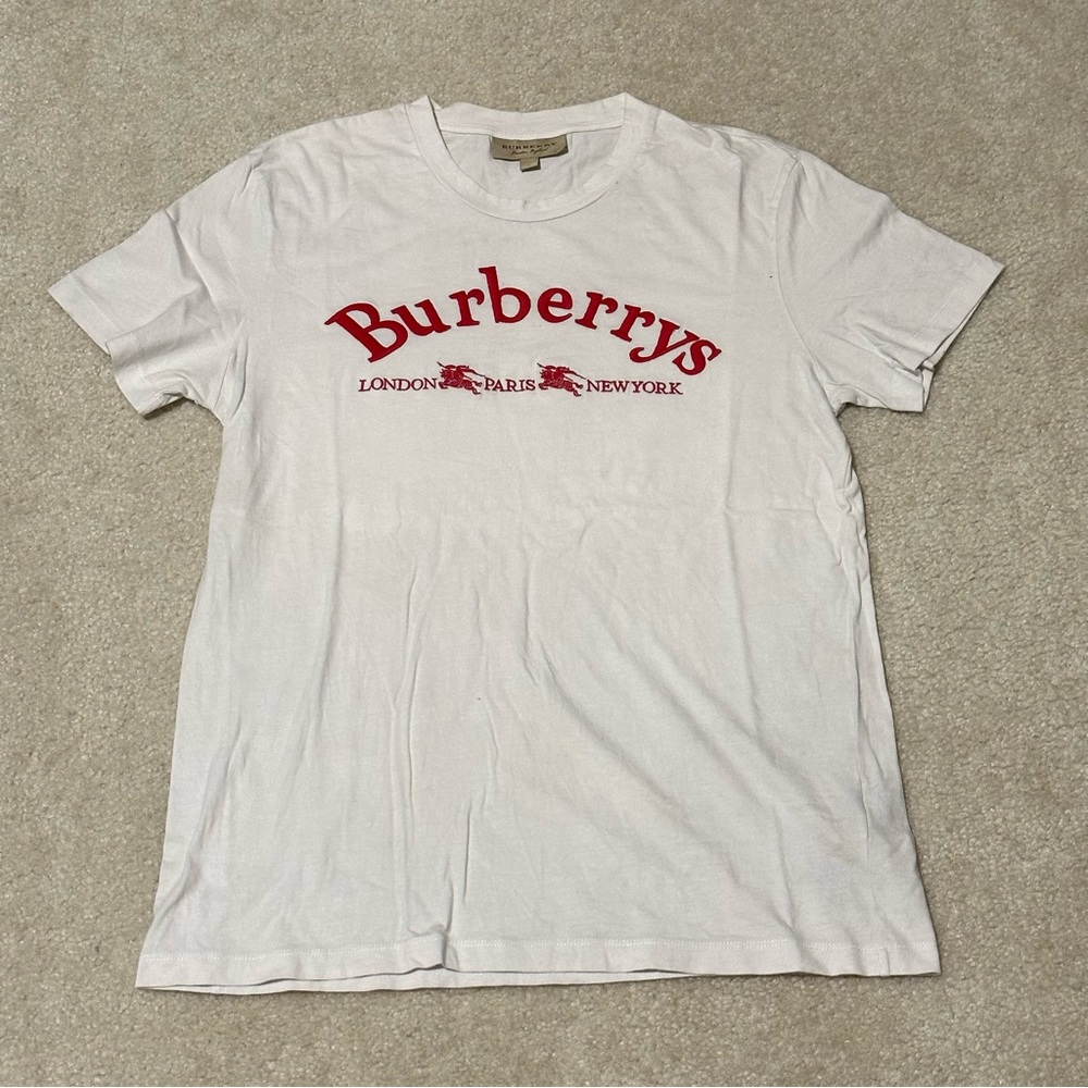 Dead stock vintage Burberry embroidery T-shirt